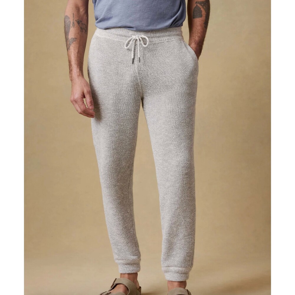 Faherty Whitewater Sweatpant - Grey Shell Loop Men's Size Large